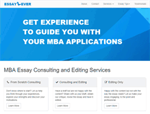 Tablet Screenshot of essaylever.com